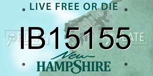 IB15155 New Hampshire License Plate