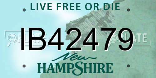 IB42479 New Hampshire License Plate