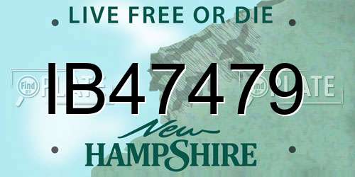 IB47479 New Hampshire License Plate