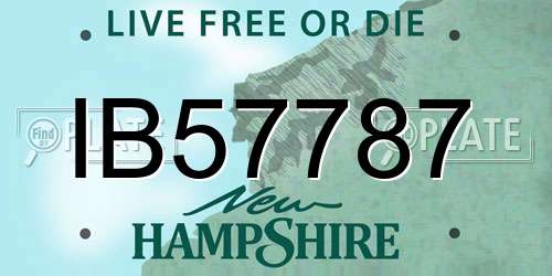 IB57787 New Hampshire License Plate