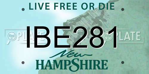 IBE281 New Hampshire License Plate