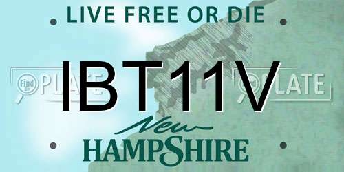 IBT11V New Hampshire License Plate