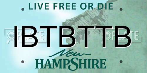 IBTBTTB New Hampshire License Plate
