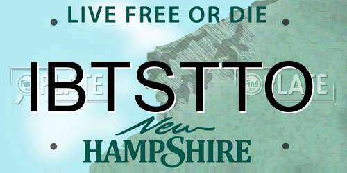 IBTSTTO New Hampshire License Plate