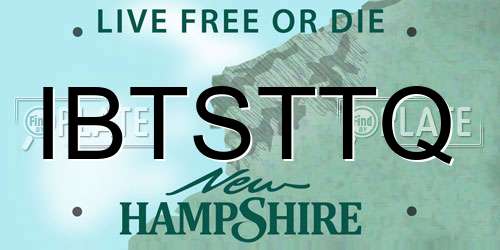 IBTSTTQ New Hampshire License Plate