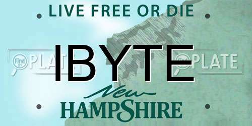 IBYTE New Hampshire License Plate
