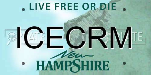 ICECRM New Hampshire License Plate