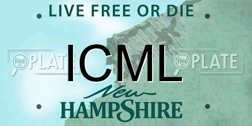 ICML New Hampshire License Plate