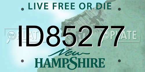 ID85277 New Hampshire License Plate