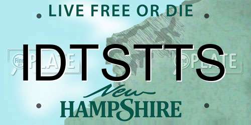 IDTSTTS New Hampshire License Plate