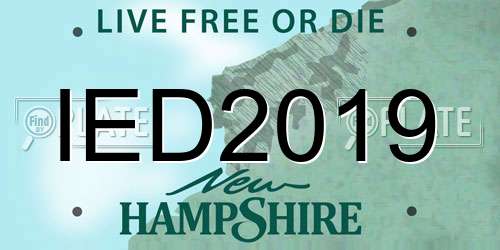 IED2019 New Hampshire License Plate