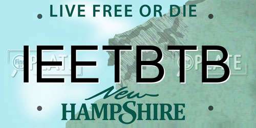 IEETBTB New Hampshire License Plate