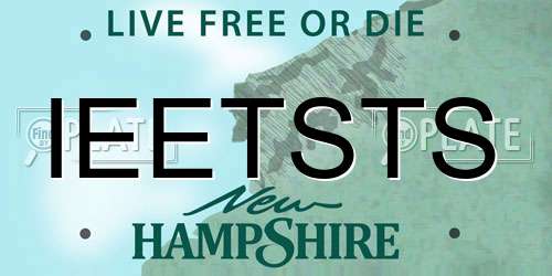 IEETSTS New Hampshire License Plate