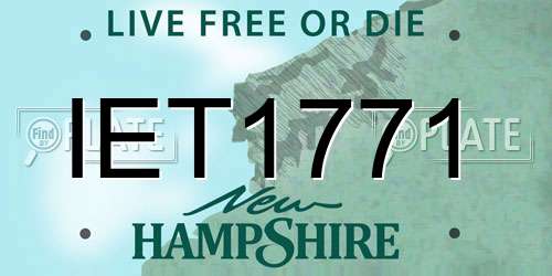 IET1771 New Hampshire License Plate