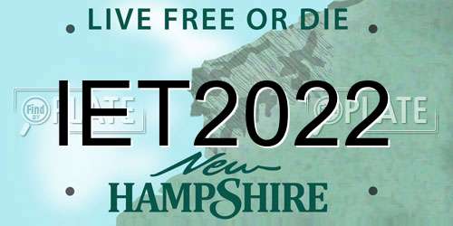 IET2022 New Hampshire License Plate