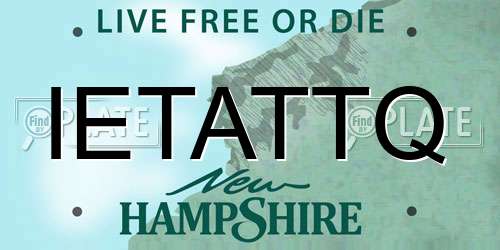 IETATTQ New Hampshire License Plate