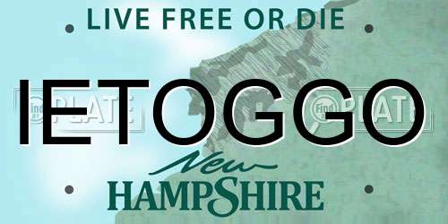 IETOGGO New Hampshire License Plate