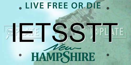 IETSSTT New Hampshire License Plate
