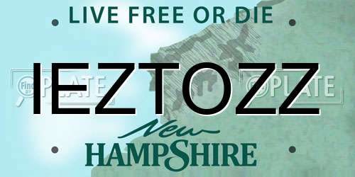 IEZTOZZ New Hampshire License Plate