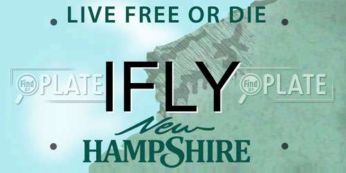 IFLY New Hampshire License Plate