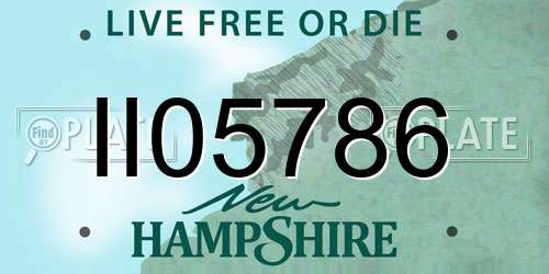 II05786 New Hampshire License Plate