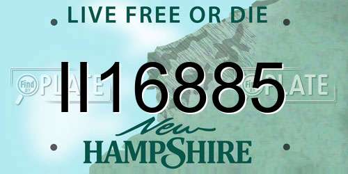 II16885 New Hampshire License Plate