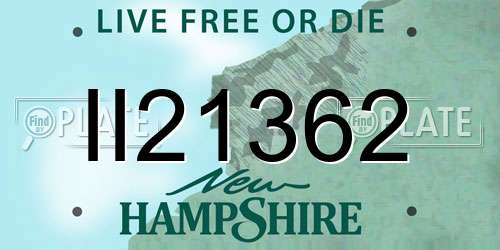 II21362 New Hampshire License Plate
