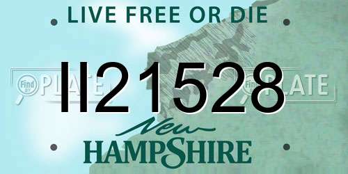 II21528 New Hampshire License Plate