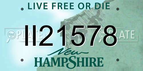 II21578 New Hampshire License Plate