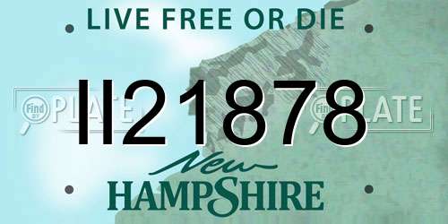 II21878 New Hampshire License Plate