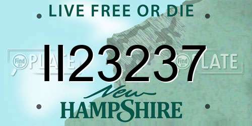 II23237 New Hampshire License Plate