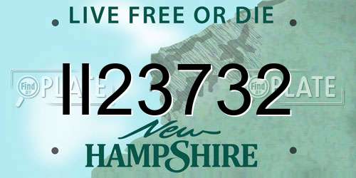 II23732 New Hampshire License Plate
