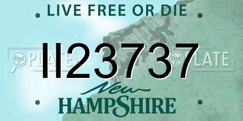 II23737 New Hampshire License Plate