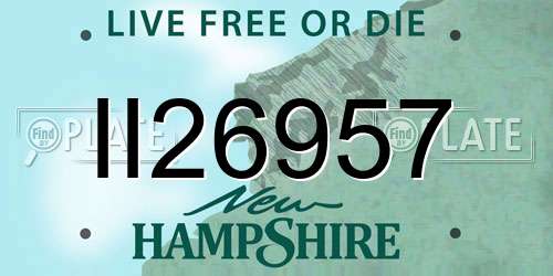 II26957 New Hampshire License Plate