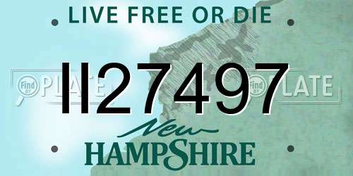 II27497 New Hampshire License Plate