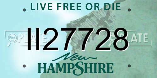 II27728 New Hampshire License Plate