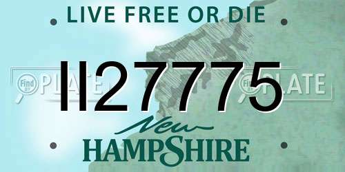 II27775 New Hampshire License Plate