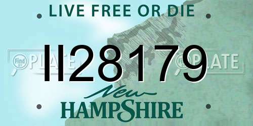 II28179 New Hampshire License Plate