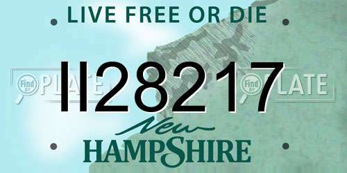 II28217 New Hampshire License Plate
