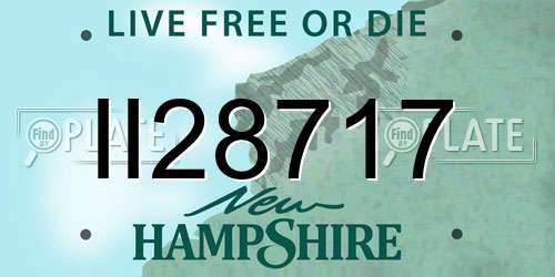 II28717 New Hampshire License Plate