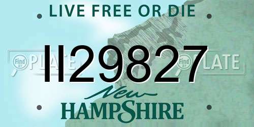 II29827 New Hampshire License Plate