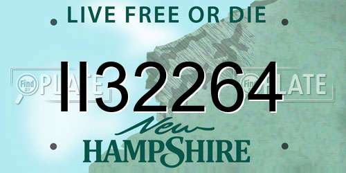 II32264 New Hampshire License Plate