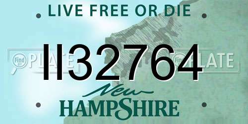 II32764 New Hampshire License Plate