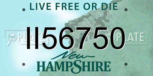 II56750 New Hampshire License Plate