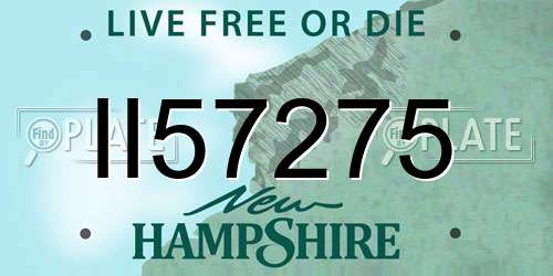 II57275 New Hampshire License Plate