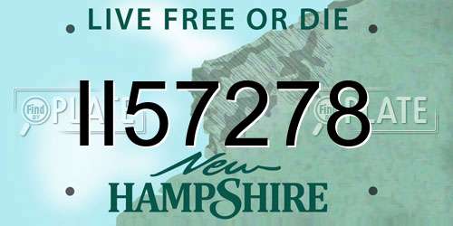 II57278 New Hampshire License Plate