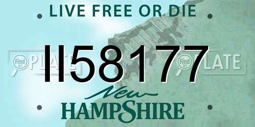II58177 New Hampshire License Plate