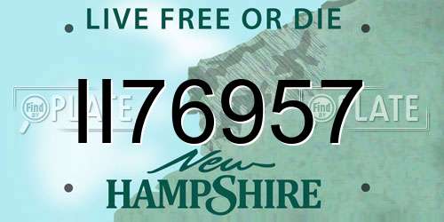 II76957 New Hampshire License Plate