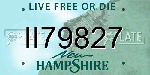 II79827 New Hampshire License Plate