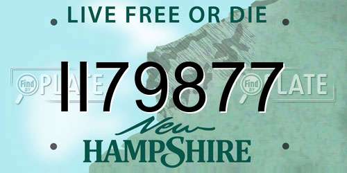II79877 New Hampshire License Plate